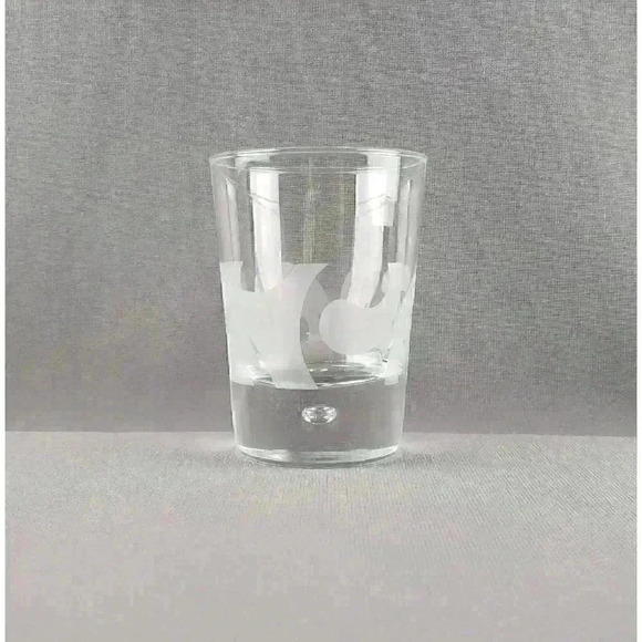 Bailey's On The Rocks Old Fashioned Drinking Glass Art Glass Controlled Bubble - Picture 2 of 6